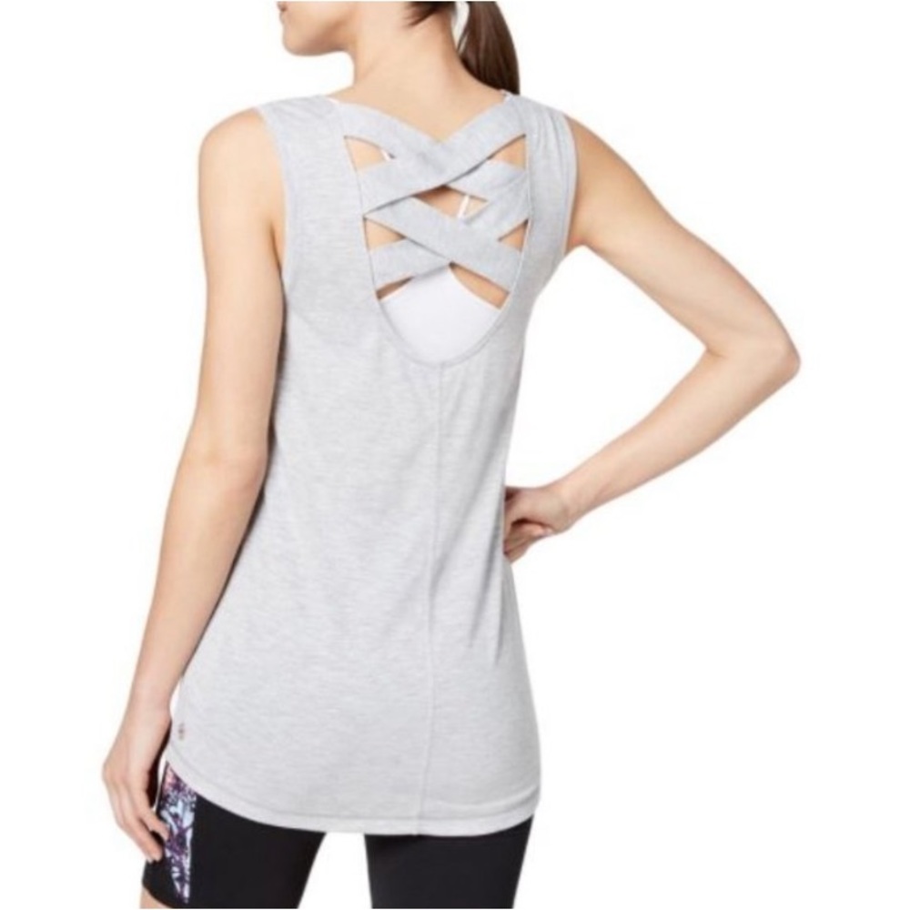 3/$20 Sale! GAIAM Yoga Workout Athletic Criss Cross Back Tank